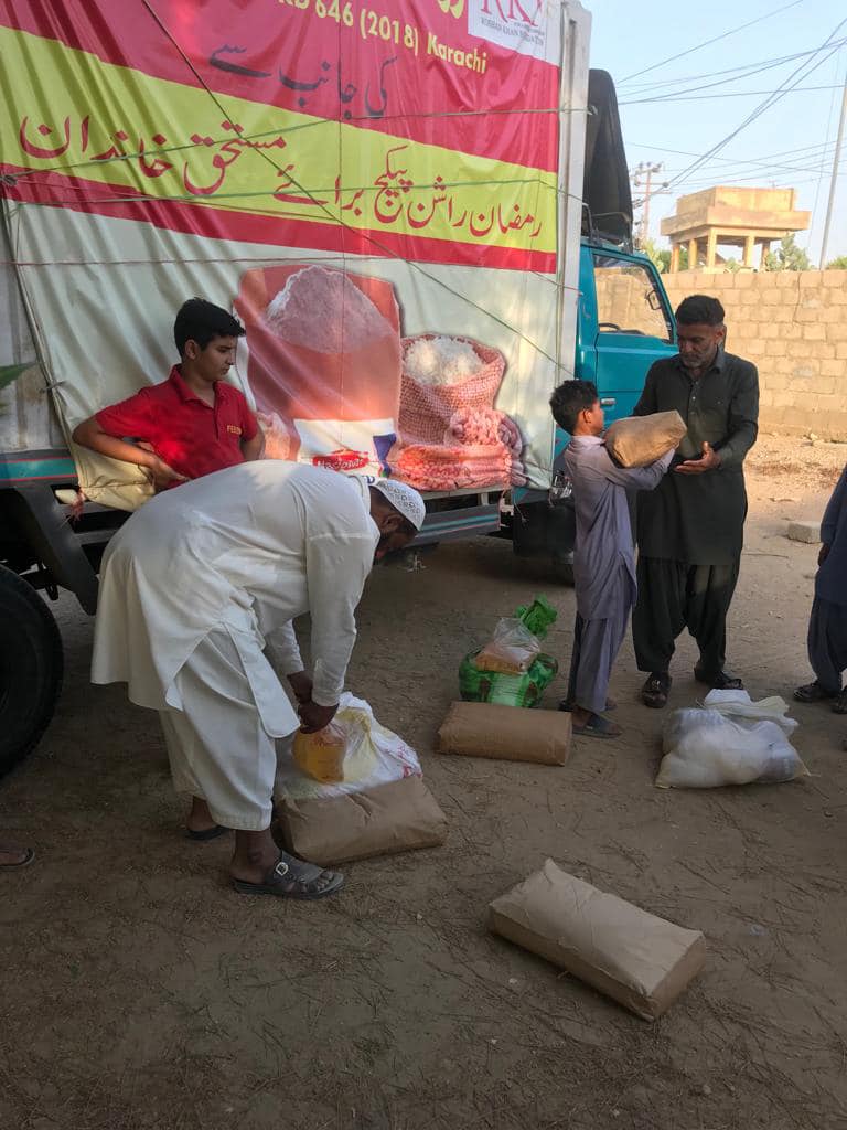 Ramadhan ration bags distributed in Kathore and Landhi